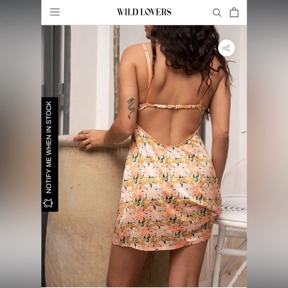 Wild Lovers Amy Floral Silk Mini Dress XS NWT - Picture 7 of 8